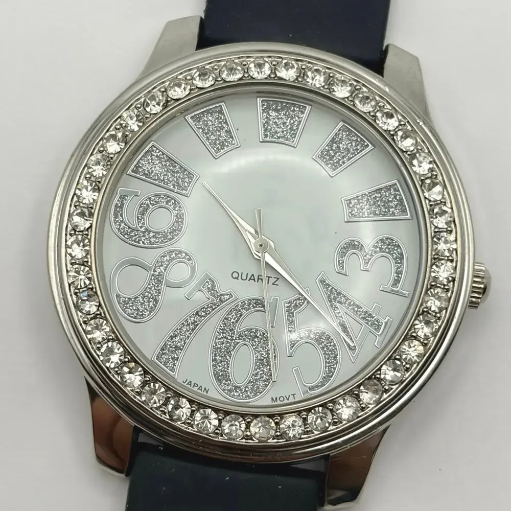Silver & Black Y2K Men’s Watch